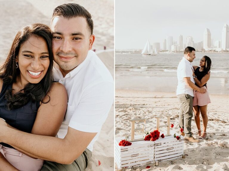 Coronado Beach Engagement Photoshoot