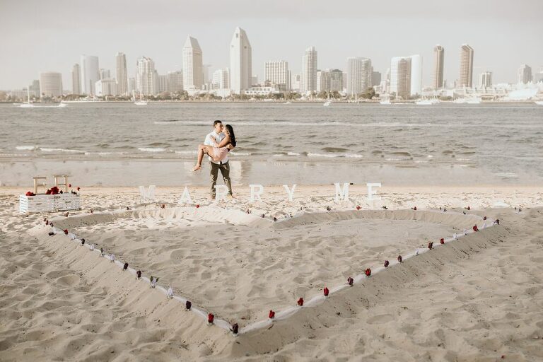 Coronado Beach Engagement Photoshoot
