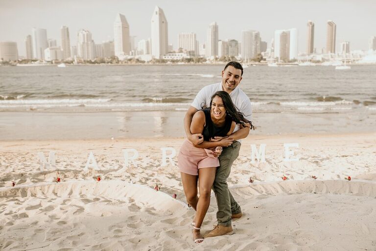 Coronado Beach Engagement Photoshoot