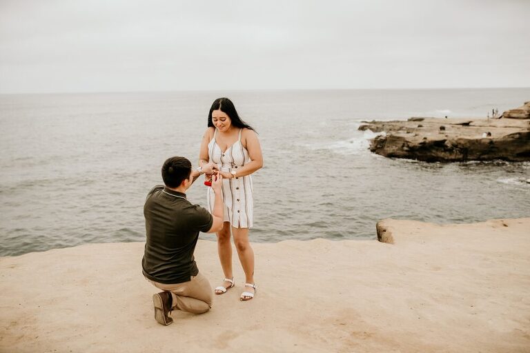 Sunset Cliffs Engagement Photoshoot