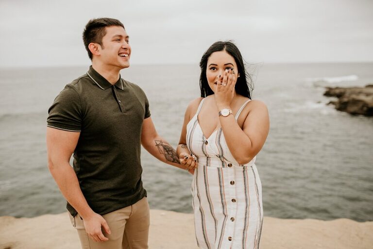 Sunset Cliffs Engagement Photoshoot