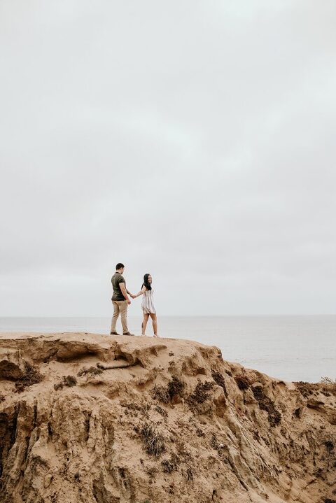 Sunset Cliffs Engagement Photoshoot