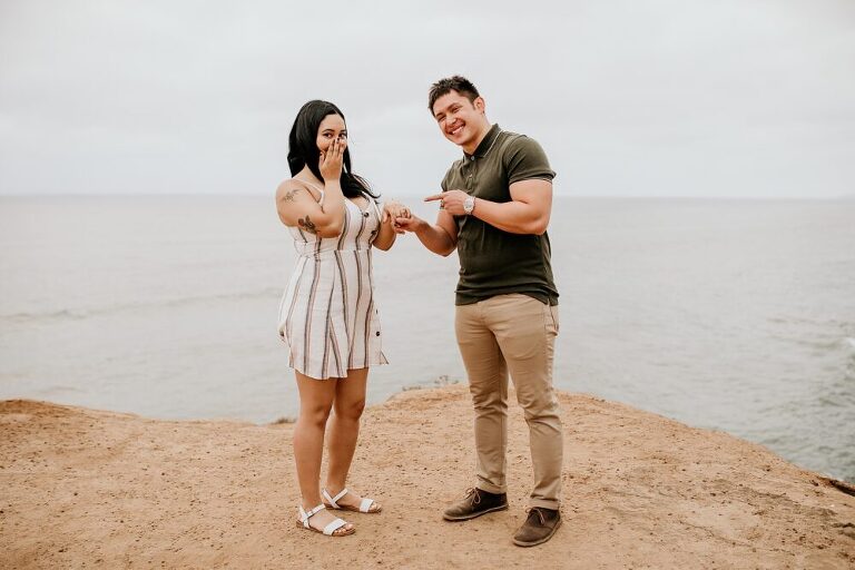 Sunset Cliffs Engagement Photoshoot