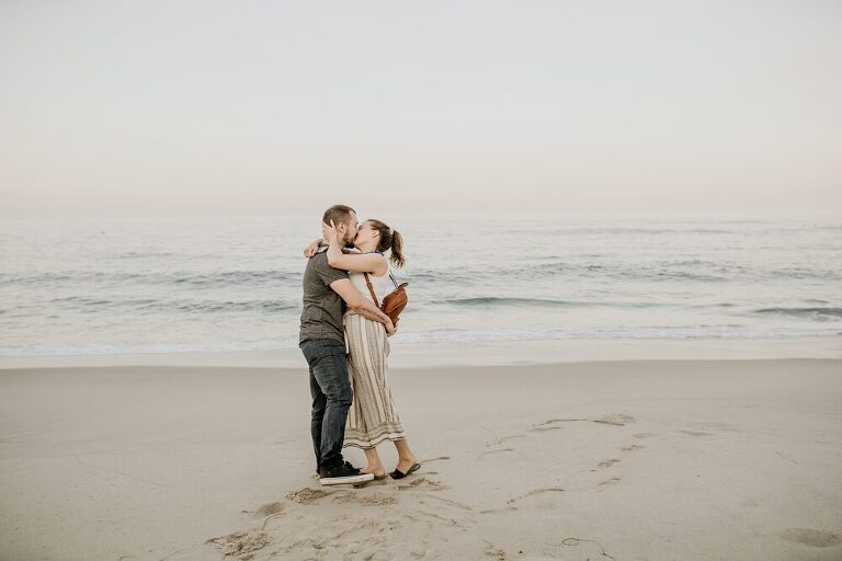 La Jolla Beach Proposal Photoshoot