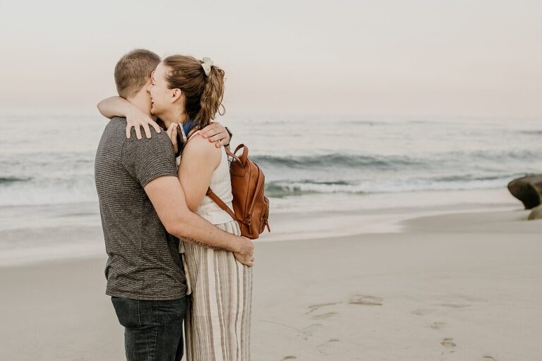 La Jolla Beach Proposal Photoshoot