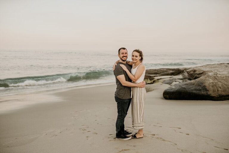 La Jolla Beach Proposal Photoshoot