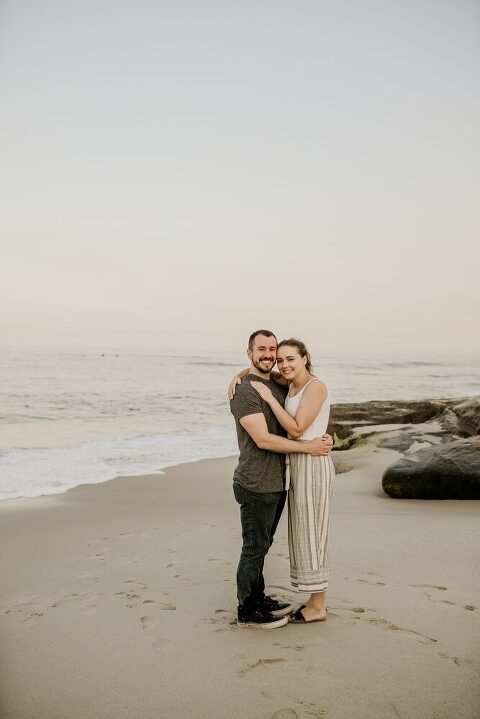 La Jolla Beach Engagement Photoshoot