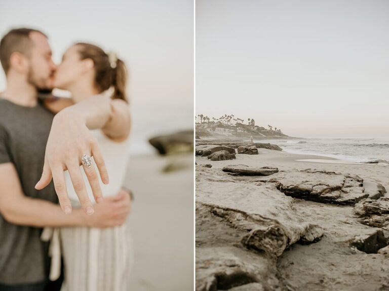 La Jolla Beach Proposal Photoshoot