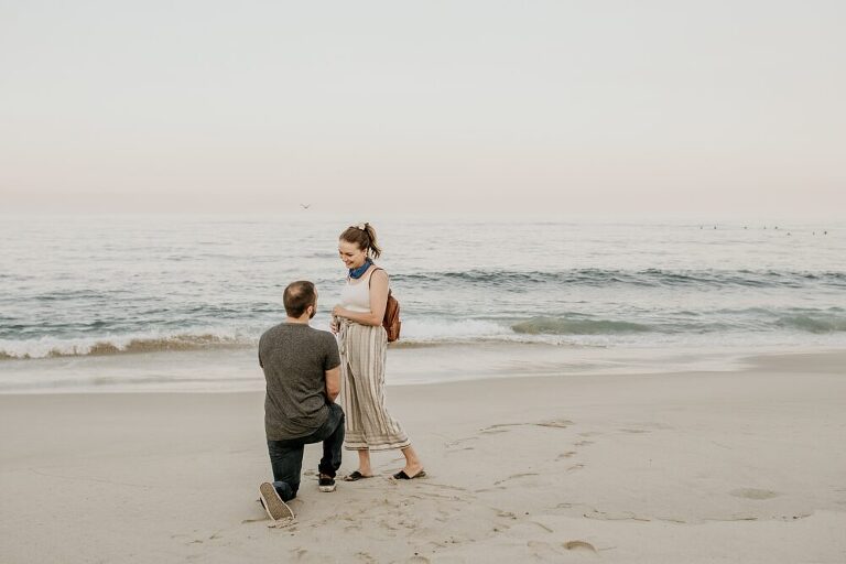 Windansea La Jolla Beach Proposal San Diego Engagement Photographer Courtney Megan San Diego Photographer Wedding Engagement Surprise Proposal Family San Diego Photographer Orange County Photographer Engagement Photographer