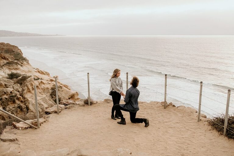 Torrey Pines Proposal Photoshoot