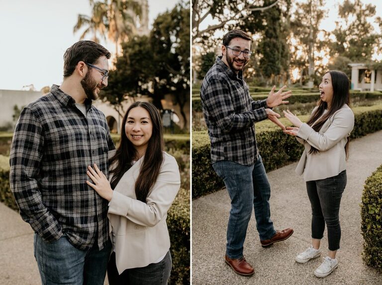 Balboa Park Proposal Photoshoot