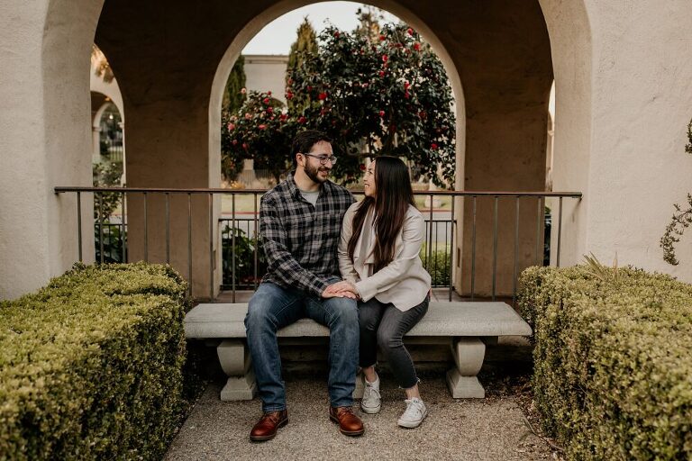 Balboa Park Engagement Photoshoot