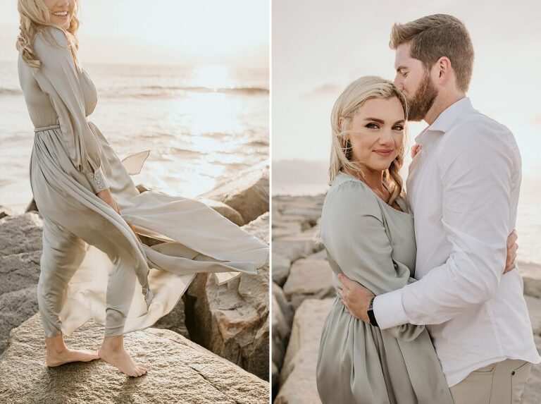 Carlsbad Beach Engagement Photoshoot