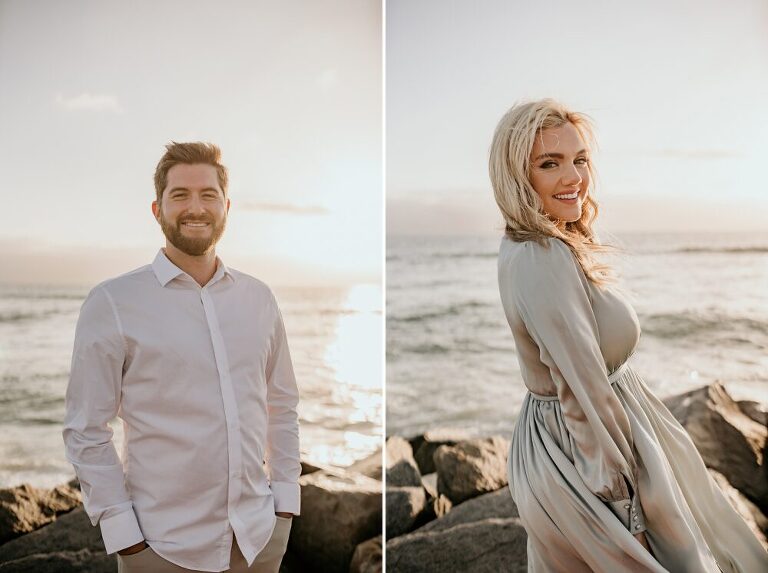 Carlsbad Beach Engagement Photoshoot