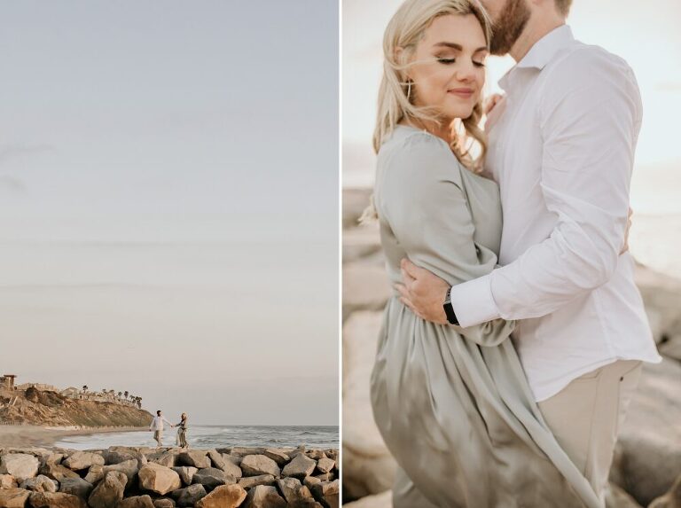 Carlsbad Beach Engagement Photoshoot