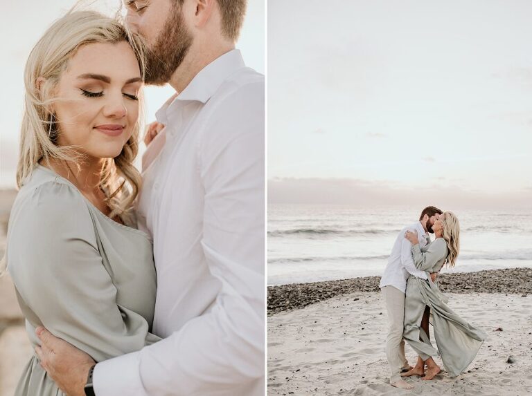 Carlsbad Beach Engagement Photoshoot