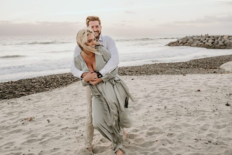 Carlsbad Beach Engagement Photoshoot