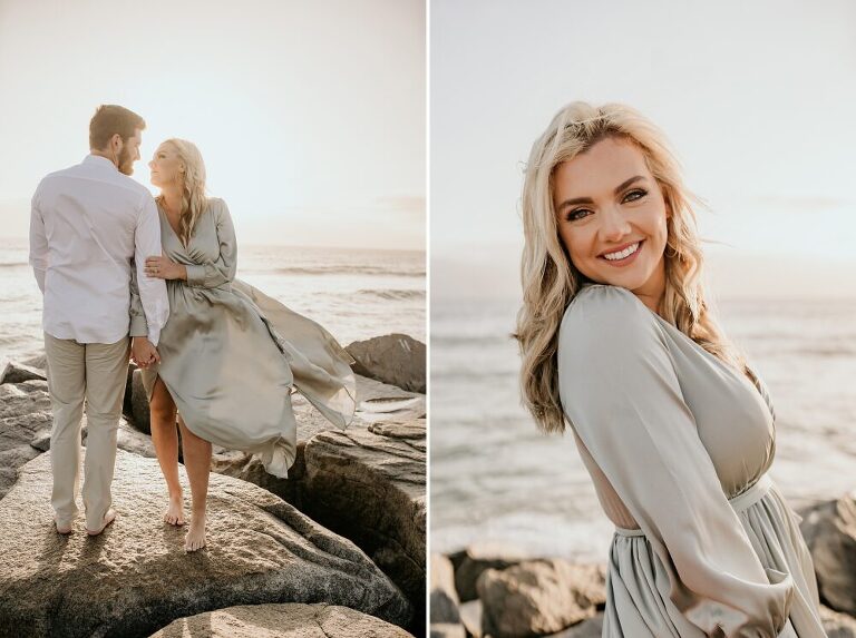 Carlsbad Beach Engagement Photoshoot