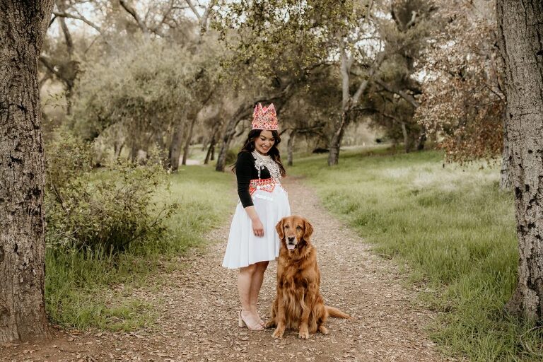 Outdoor Maternity with Dog Pose