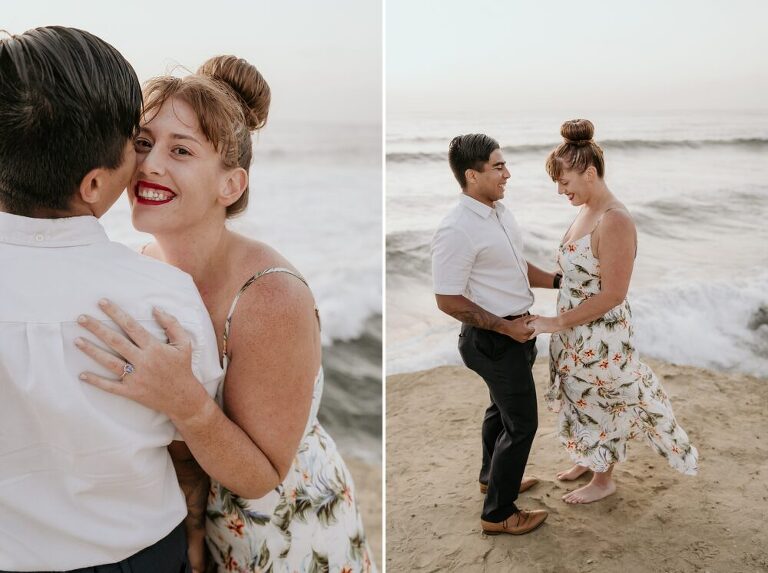 Sunset Cliffs Surprise Proposal Photoshoot