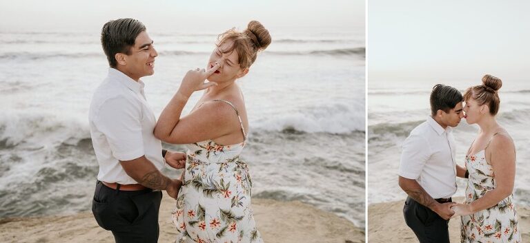 Sunset Cliffs Surprise Proposal Photoshoot