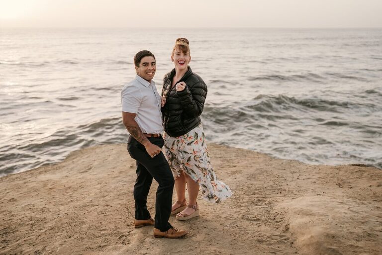 Sunset Cliffs Surprise Proposal Photoshoot