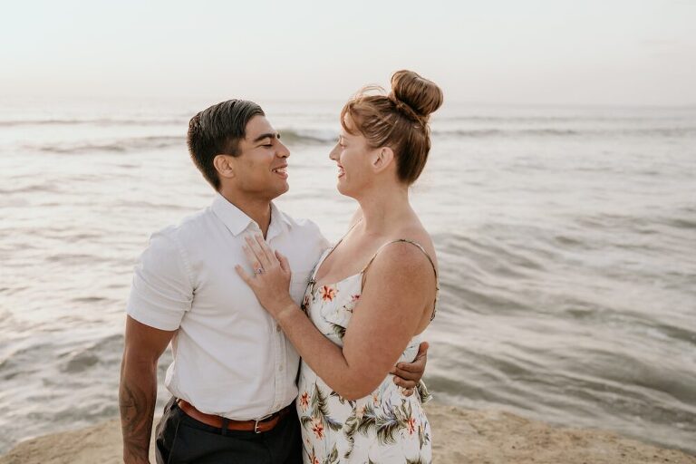 Sunset Cliffs Surprise Proposal Photoshoot
