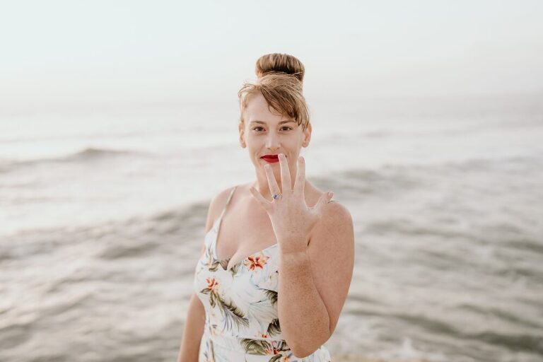 Sunset Cliffs Surprise Proposal Photoshoot