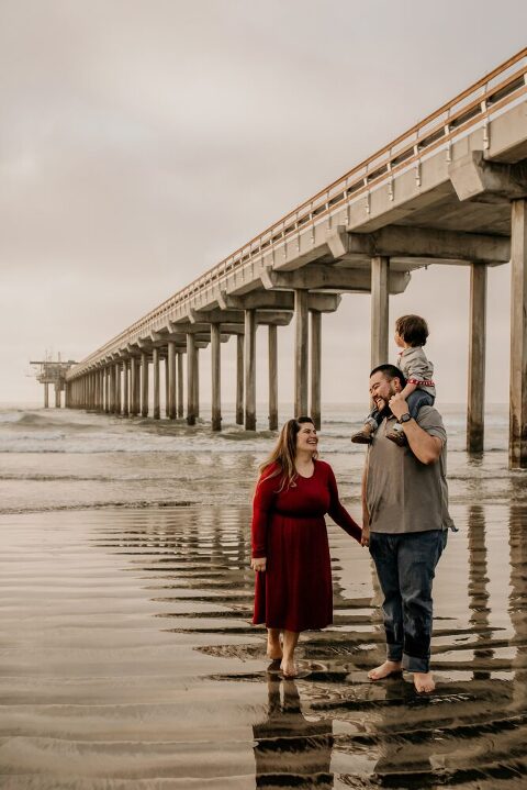 la jolla beach family photoshoot