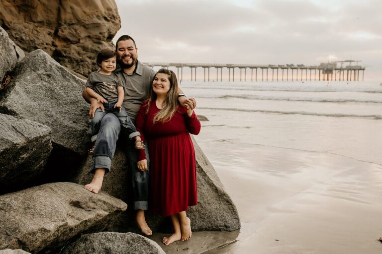 La Jolla Scripps Beach Family Photoshoot