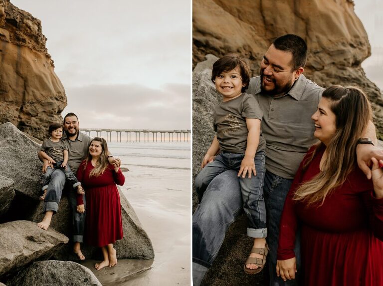 La Jolla Scripps Beach Family Photoshoot