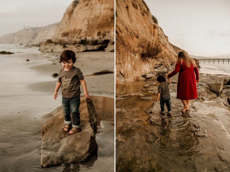 La Jolla Scripps Beach Family Photoshoot