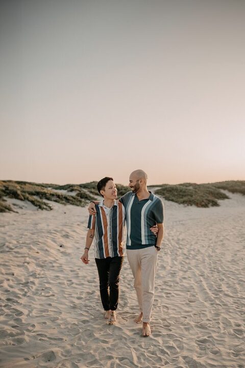 Coronado Beach Gay Couple Engagement Shoot