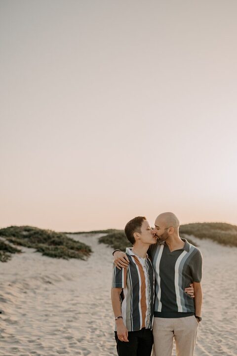 Coronado Beach Dunes Engagement Shoot