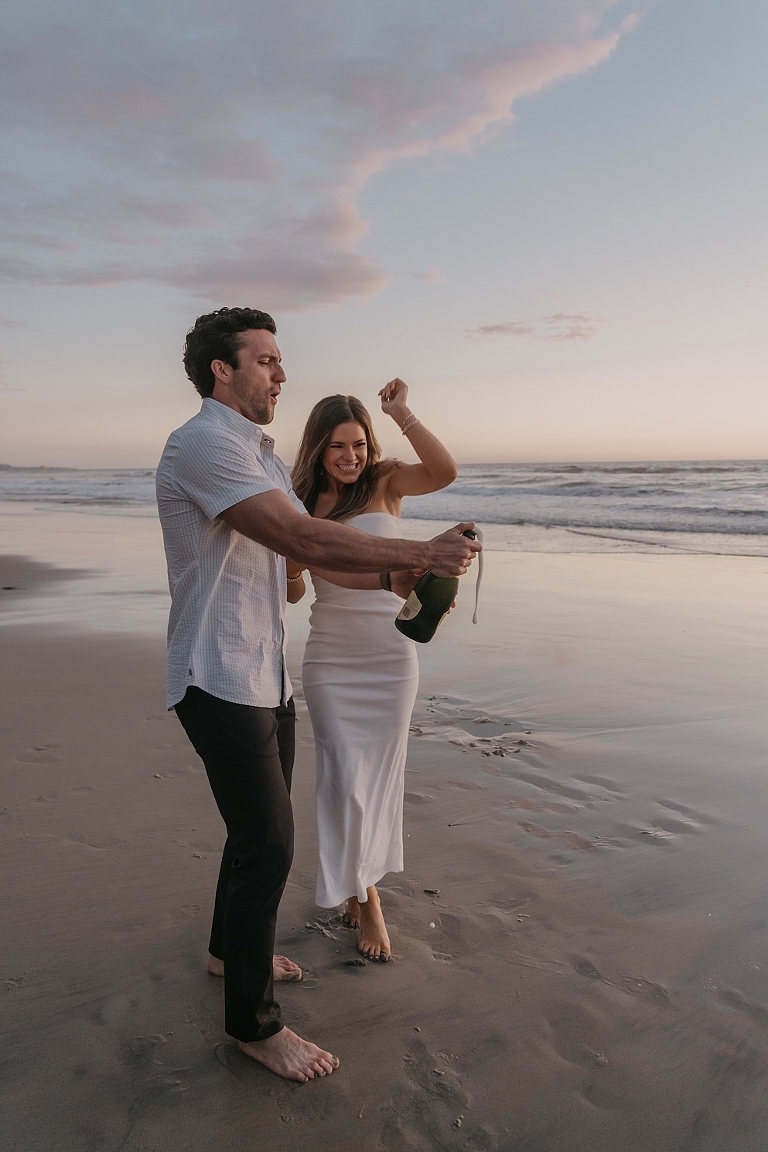 Del Mar Proposal Sunset Photoshoot