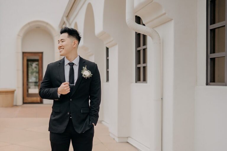 Laguna Hills Civic Center Wedding Photographer Portrait Pose