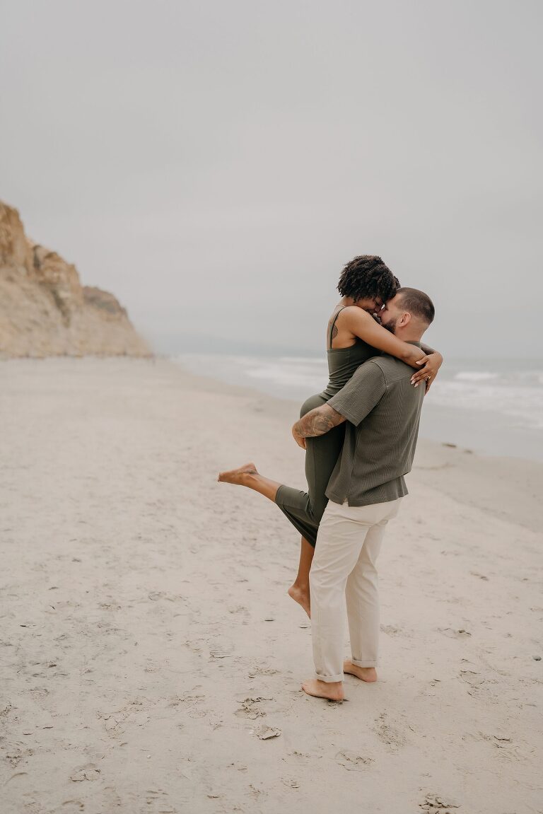Torrey Pines Beach Surprise Proposal Photographer