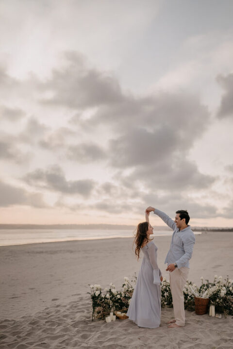 Coronado Beach Proposal Photoshoot
